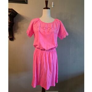 Lilly Pulitzer Women's Taylinn Dress SZ Medium Hot Pink